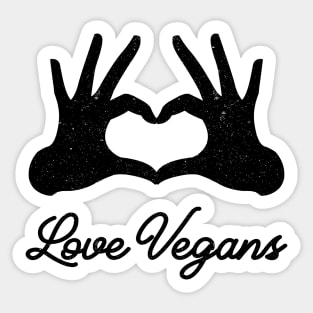 Love Vegans Sticker
